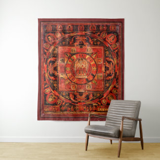 Amogapasha Mandala Thangka Wandteppich