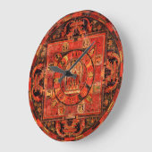 Amogapasha Mandala Wall Clock Große Wanduhr (Winkel)
