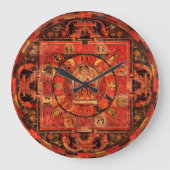 Amogapasha Mandala Wall Clock Große Wanduhr (Vorderseite)