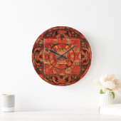 Amogapasha Mandala Wall Clock Große Wanduhr (Zuhause)
