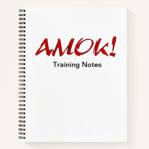 AMOK Training Notebook Notizblock