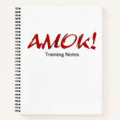 AMOK Training Notebook Notizblock (Vorderseite)