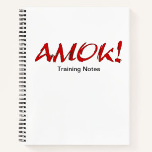 AMOK Training Notebook Notizblock