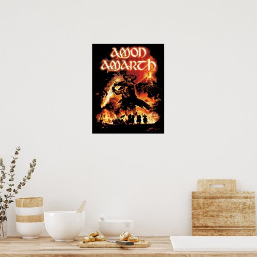 Amon Amarth Retro Fan Art Tribute Design Poster (Küche)