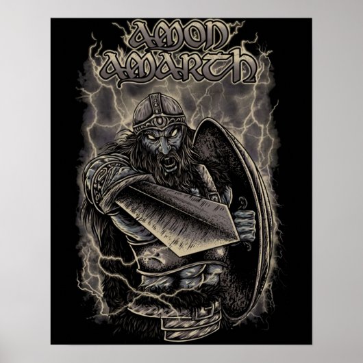 Amon Amarth Retro Fan Design Poster (Vorne)