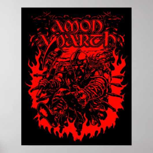 Amon Amarth Retro Pastel-Tribut Poster (Vorne)