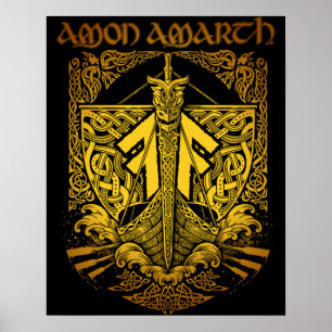 Amon Amarth Retro-Style Fandesign Poster