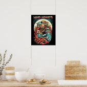 Amon Amarth Retro Typografie im verblassten Stil A Poster (Küche)