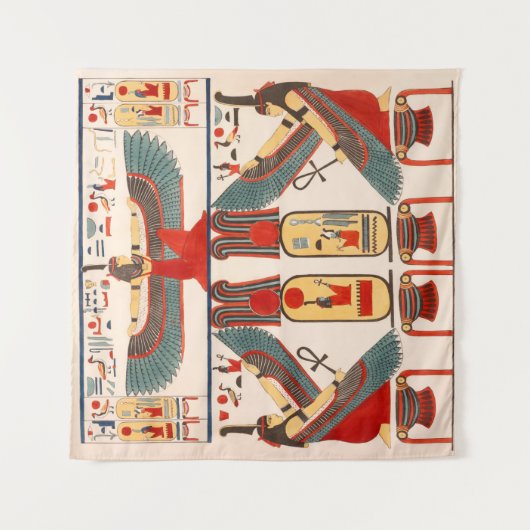 Amon-Ra-Sonnengott-Segen - ägyptisches Pharao Wandteppich (Vorderseite)