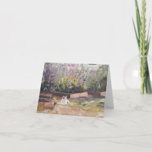 'Among Purple Flowers' Notecard Karte
