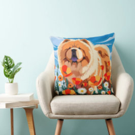 AMONG THE POPPIES Chow Kissen