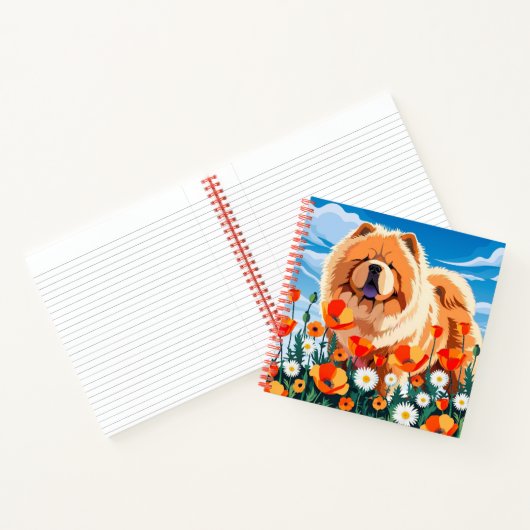 AMONG THE POPPIES Chow Notizblock (Innenseite)