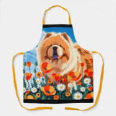 AMONG THE POPPIES Chow Schürze (Vorderseite)