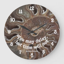 Amonite Fossil Foto Time wird Zitat nicht verzöger