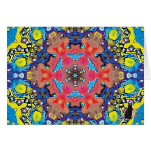 Amonium Kaleidoscope Grußkarte