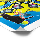 Amonium Kinetic Collage Kaleidoscope Poster (Ecke)