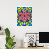Amonium Kinetic Collage Kaleidoscope Poster (Heimbüro)