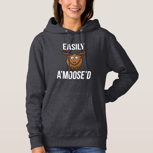 Amoosed Animial Pun Hoodie (Vorderseite)