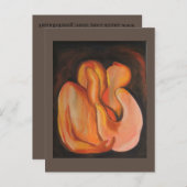 Amor - Abstrakt von Gene Foltuz Mini Print Postkarte (Vorne/Hinten)