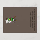 Amor - Abstrakt von Gene Foltuz Mini Print Postkarte (Rückseite)