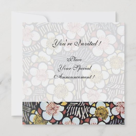 Amor and Psyche as Children Wedding Party Monogram Einladung (Rückseite)