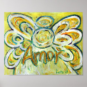 Amor Angel Inspiration Word Art Print Poster