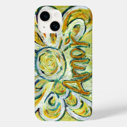 Amor Angel Word Art Custom iPhone Case (Rückseite)