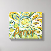 Amor Angel Word Art Malerei Wrapped Canvas Leinwanddruck (Vorderseite)