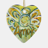 Amor Angel Word (Spanische "Liebe") Keramikornament (Rechts)
