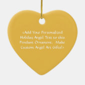 Amor Angel Word (Spanische "Liebe") Keramikornament (Hinten)