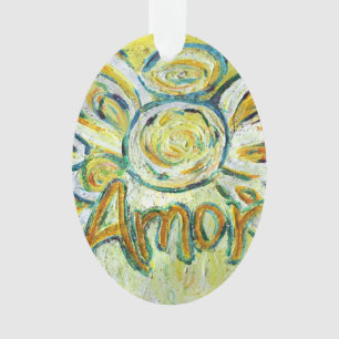 Amor Angel Word (Spanische "Liebe") Ornament