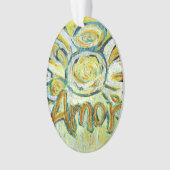 Amor Angel Word (Spanische "Liebe") Ornament (Vorderseite)