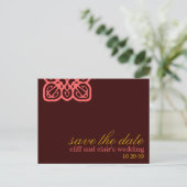 Amor Anpassbare Save the Date Einladungen (Stehend Vorderseite)