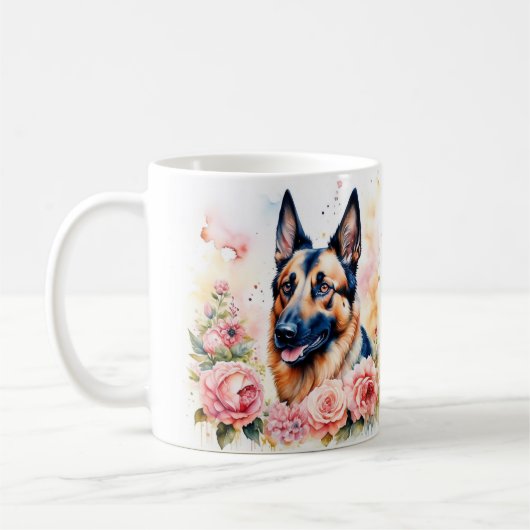 ¡Amor canino y motivación en una taza! Kaffeetasse (Links)