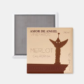 Amor de Angel Vineyards Magnet. Magnet (Vorderseite/Rückseite)