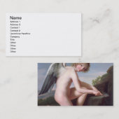 Amor, der seine Pfeile, 1798 (Öl, schärft auf Visitenkarte (Vorne/Hinten)