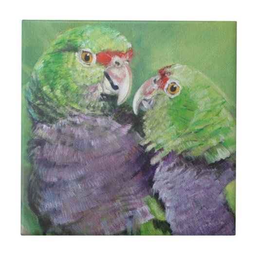 Amor dos Roxinhos (Einzelheiten) Fliese (Vorderseite)