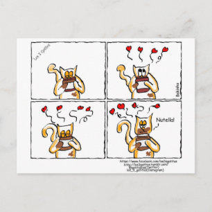 Amor é Nutella Postkarte