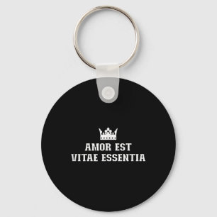Amor Est Vitae Essentia Liebe Valentinstag Weddin Schlüsselanhänger