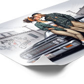 Amor Eterno Cholo Liebe Couple Fotodruck (Ecke)