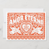 Amor Eterno Papel Picado Einladung (Rückseite)
