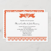 Amor Eterno Papel Picado Einladung (Vorne/Hinten)