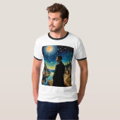 Amor Fati Cosmic Night Reflection T - Shirt (Vorne ganz)
