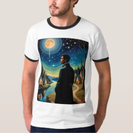 Amor Fati Cosmic Night Reflection T - Shirt
