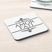 Amor Fati Getränkeuntersetzer (Linke Seite)