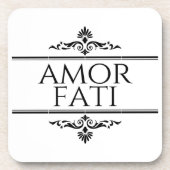 Amor Fati Getränkeuntersetzer (Vorderseite)