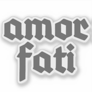 Amor Fati (grau) Aufkleber