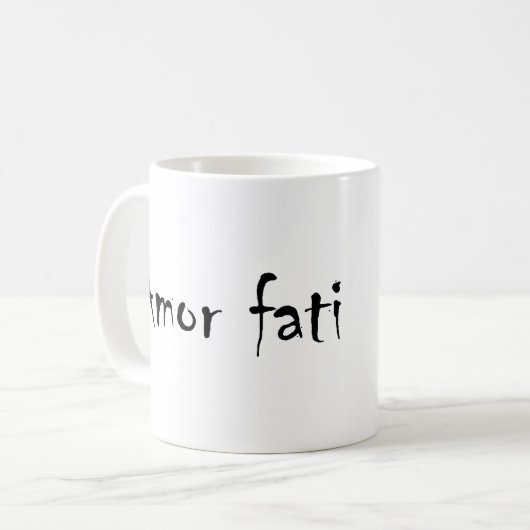 Amor fati kaffeetasse (Vorderseite Links)