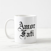 Amor Fati - Liebe des Schicksals Kaffeetasse (Links)