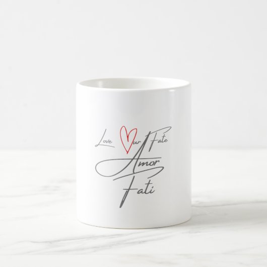 Amor Fati - Liebe unser Schicksal Kaffeetasse (Mittel)